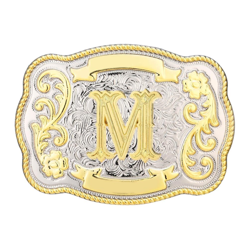 7449 Belt Buckle Western Cowboy Cowgirl Rodeo Vintage Initial Letter